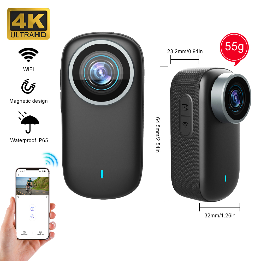 Garden Camera - Wi-Fi 4K Мини-камера для большого пальца