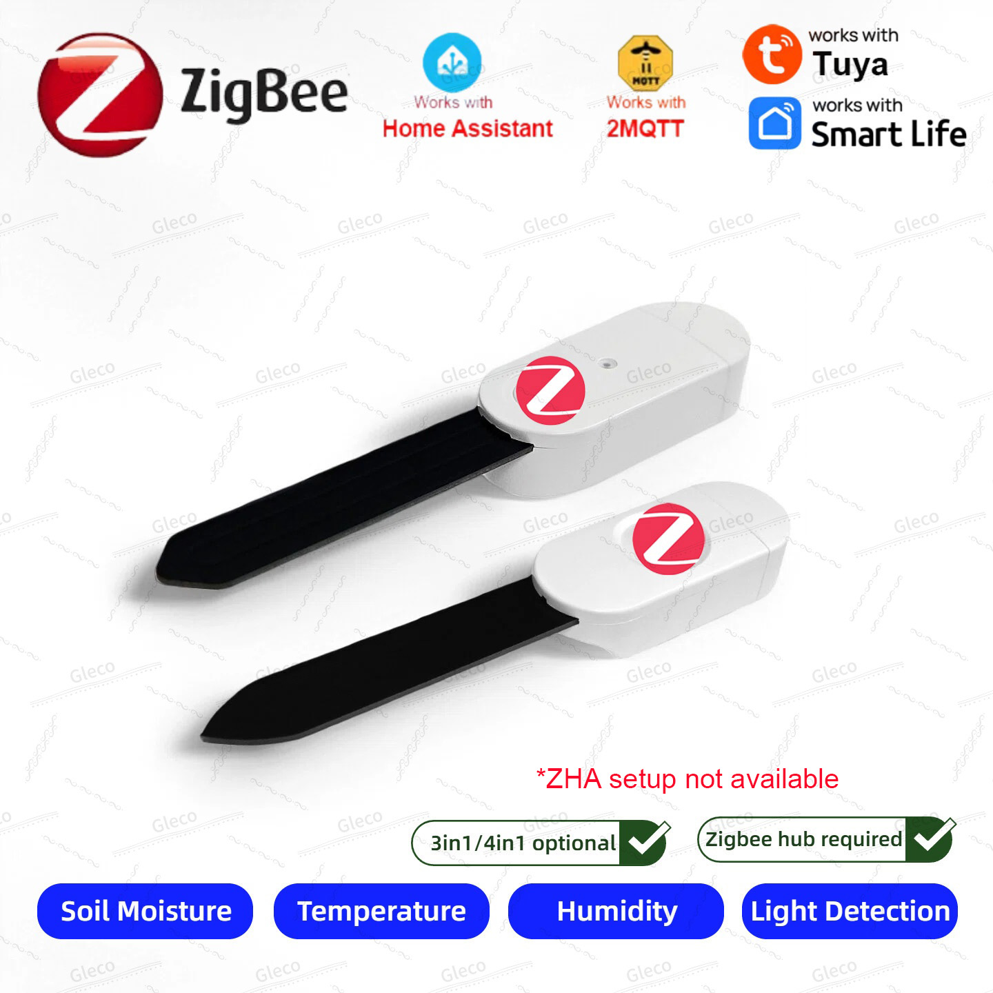 Plant Monitor - Датчик влажности почвы Zigbee, измеритель температуры,