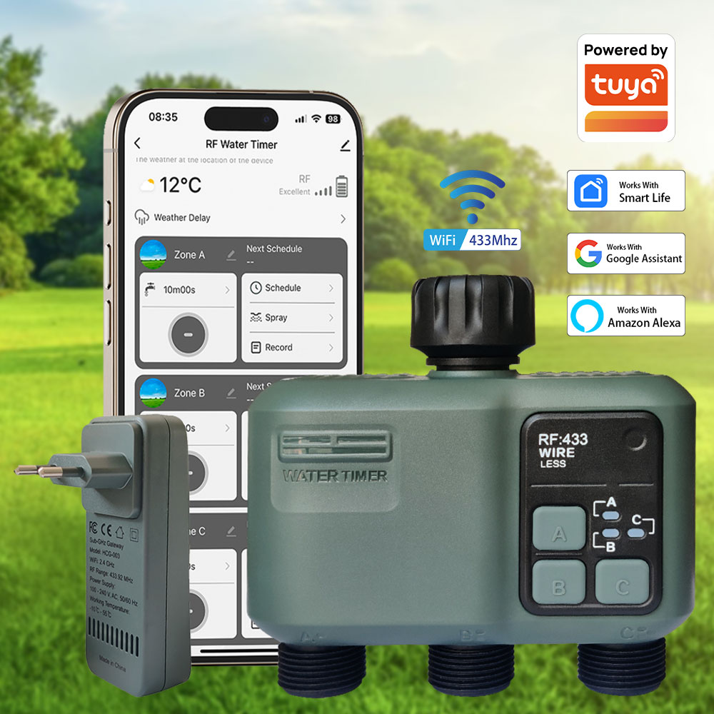 Smart Garden Kit - Таймер полива Tuya Wifi+RF433 с 3