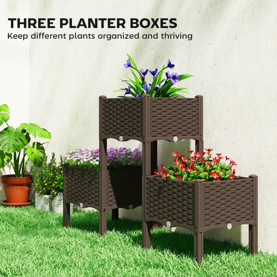 Пластиковая приподнятая грядка – обзор и цена Self Watering Planter