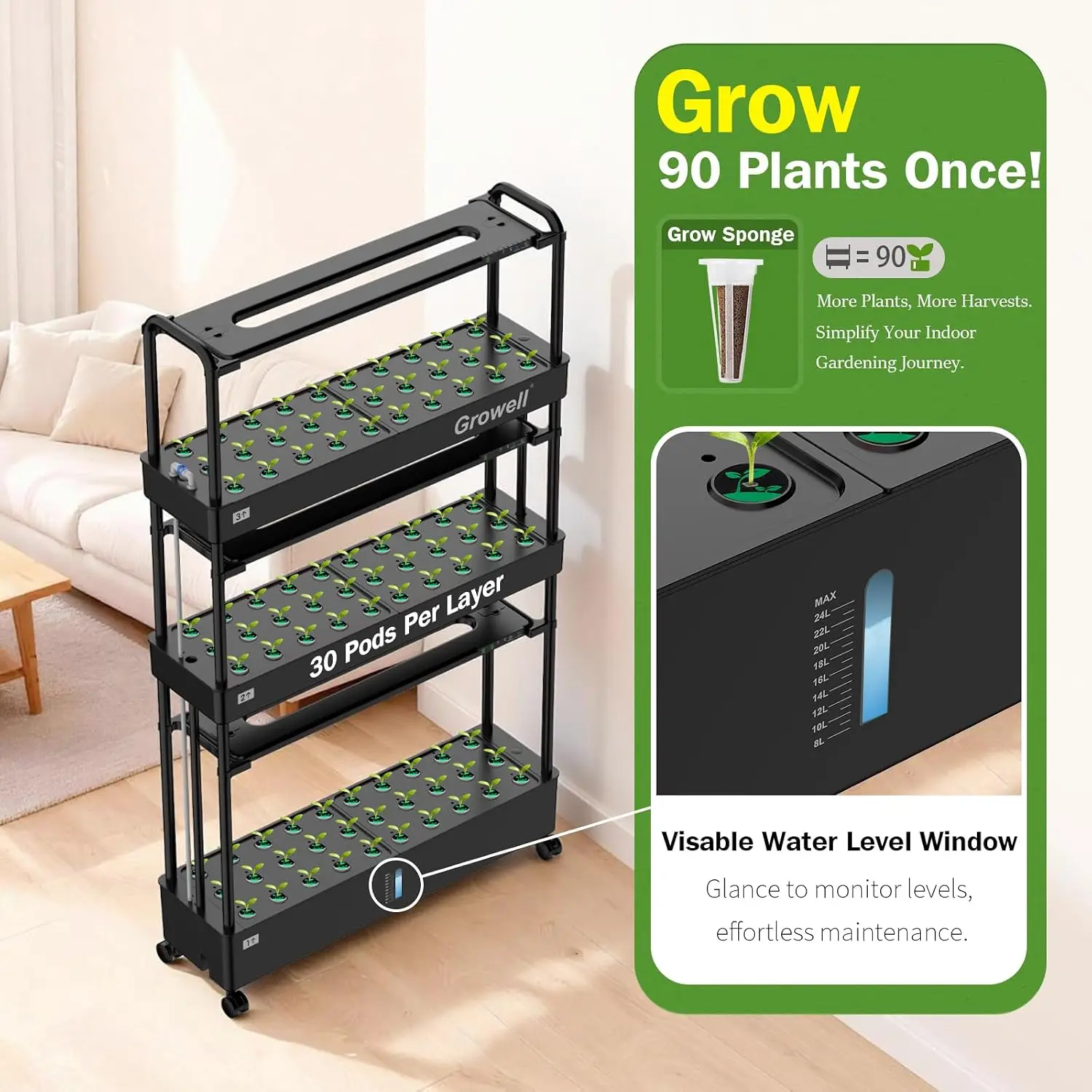 Большой комплект для гидропонн – обзор и цена Hydroponic Grow Pod