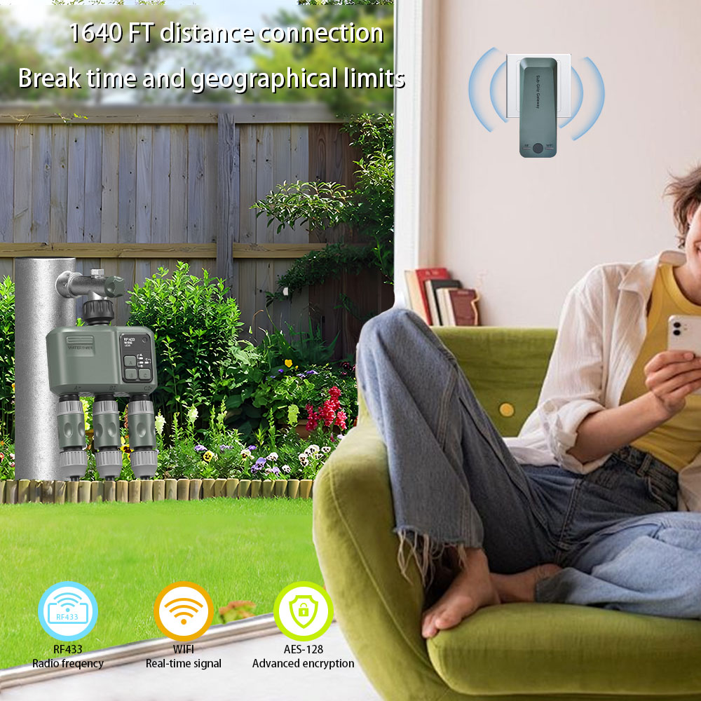 Таймер полива Tuya Wifi+RF433  – обзор и цена Smart Garden Kit